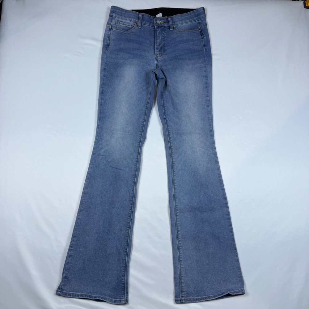 White House Black Market Skinny Flare Jeans Womens 4R Blue Light Wash 570293969